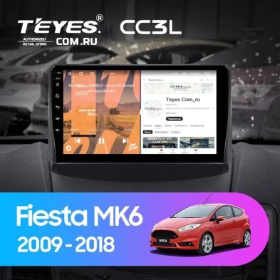 Штатная магнитола Teyes CC3L 4/64 Ford Fiesta 6 (2009-2018) F1 Тип-A
