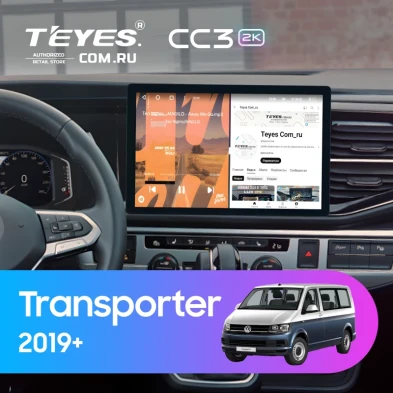 Штатная магнитола Teyes CC3 2K 6/128 Volkswagen Transporter (T6) 2019+ (13")