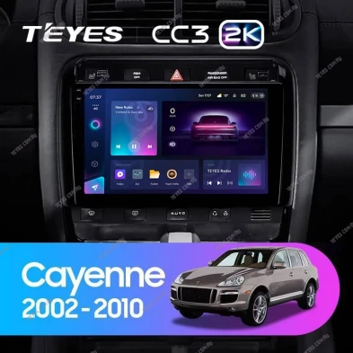 Штатная магнитола Teyes CC3 2K 4/64 Porsche Cayenne I 1 9PA (2002-2010)