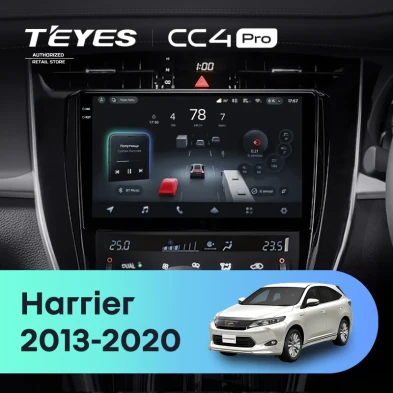 Штатная магнитола Teyes CC4 Pro 8/128 Toyota Harrier XU60 (2013-2020) F2