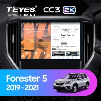Штатная магнитола Teyes CC3 2K 6/128 Subaru Forester 5 (2018-2023) (11")
