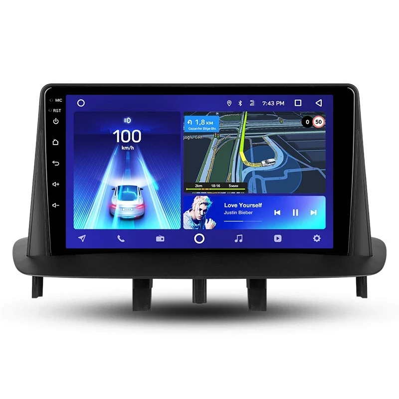 Переходная рамка Renault Megane 3 (2008-2014) (9")