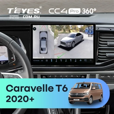 Штатная магнитола Teyes CC4 Pro 360 8/128 Volkswagen Caravelle (2009-2024) (13")