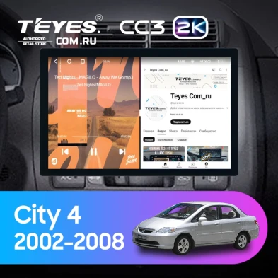 Штатная магнитола Teyes CC3 2K 4/32 Honda City 4 (2002-2008) (11")