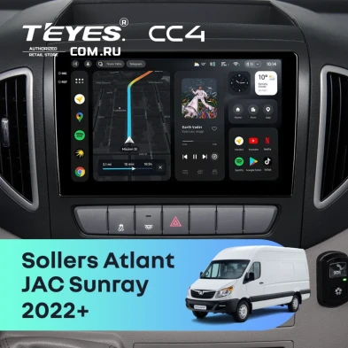 Штатная магнитола Teyes CC4 8/128 Sollers Atlant (2022-2026)