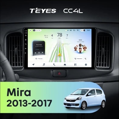 Штатная магнитола Teyes CC4L 6/64 Daihatsu Mira eS (2013-2017)